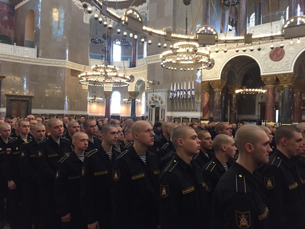 Торжественное освящение походной колокольни в Ставропигиальном Никольском Морском соборе г. Кронштадта